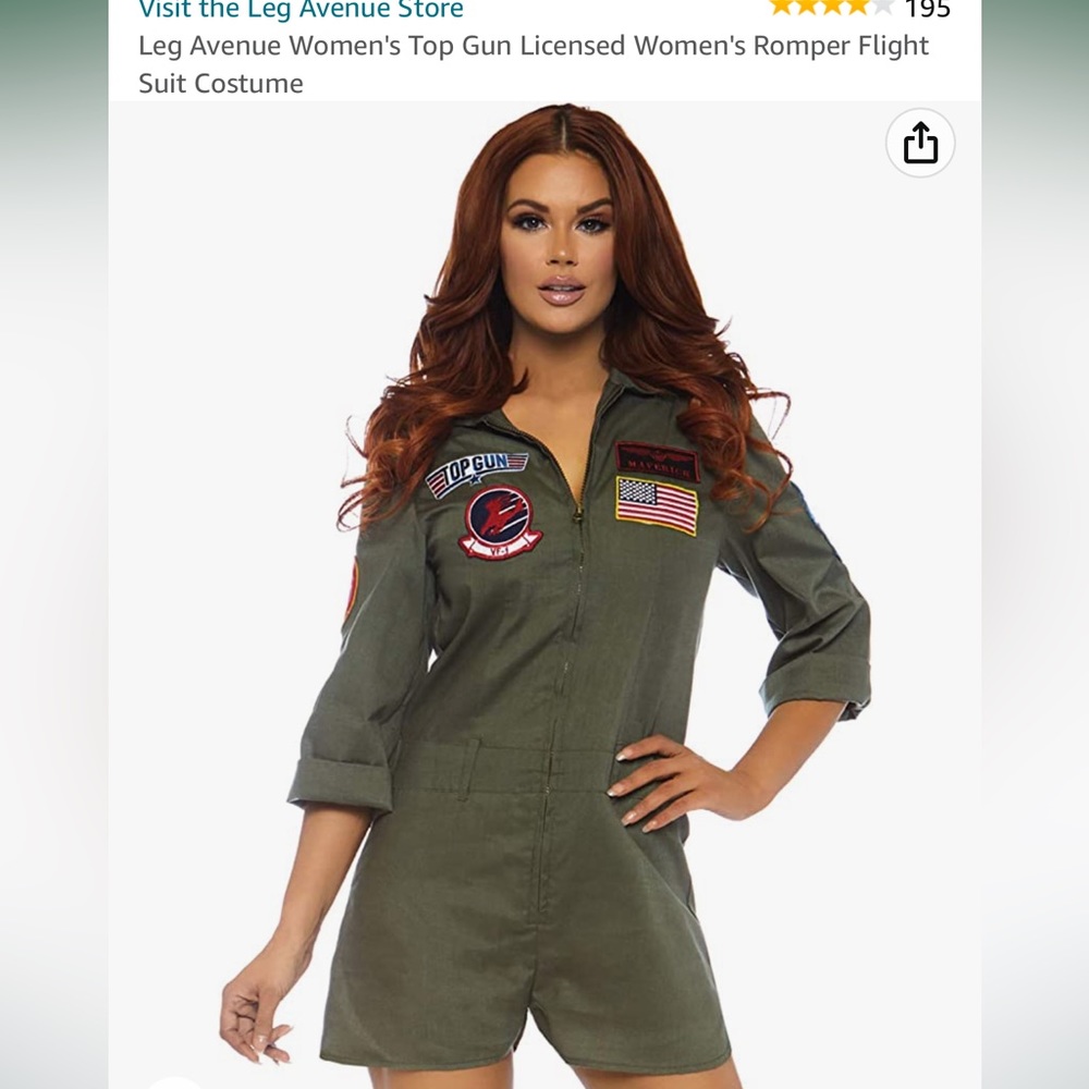 Leg Avenue Top Gun Womens Costume